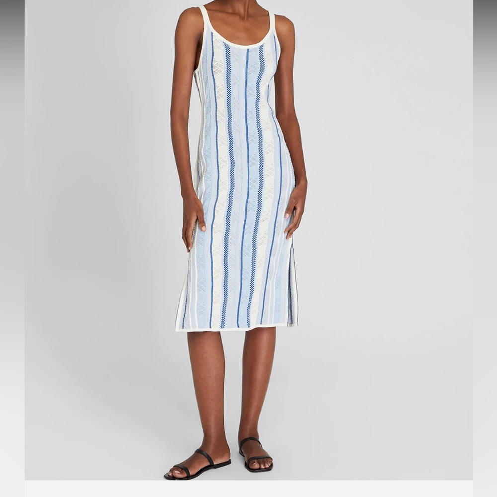 Club Monaco Multi stitch Stripe Dress
